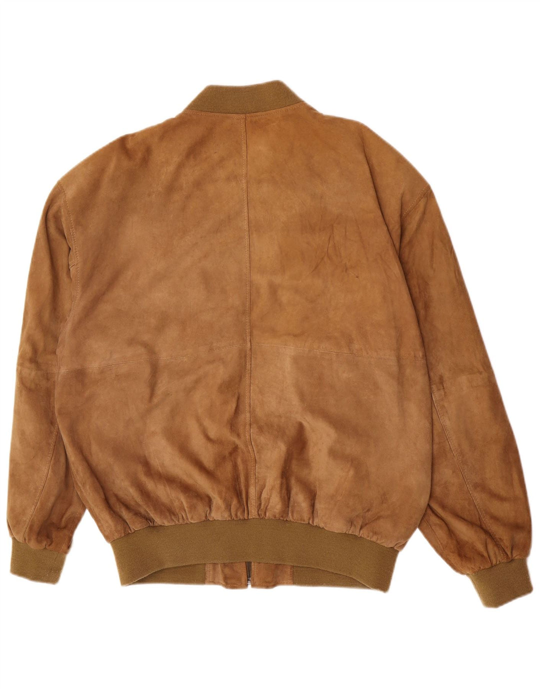 Jachetă Bomber din piele intoarsa pentru barbati vintage UK 44 2XL piele maro