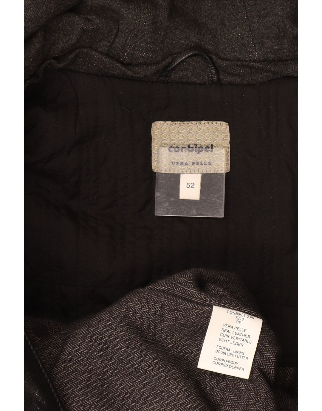 Jachetă din piele pentru bărbați CONBIPEL IT 52 XL din piele neagră
