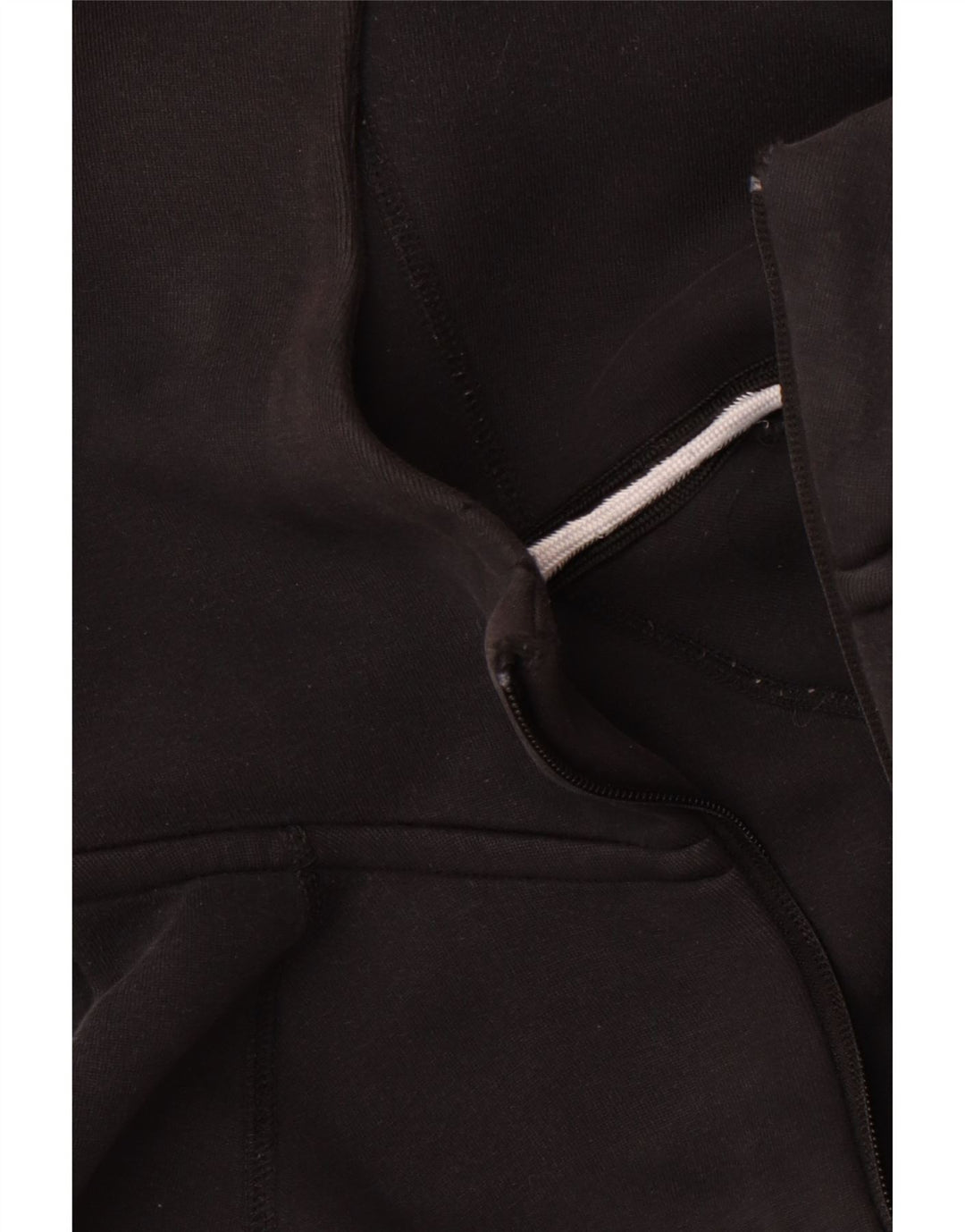 Pulover Nike pentru bărbați, cu fermoar, bumbac mediu negru