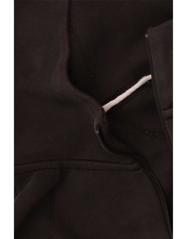 Pulover Nike pentru bărbați, cu fermoar, bumbac mediu negru