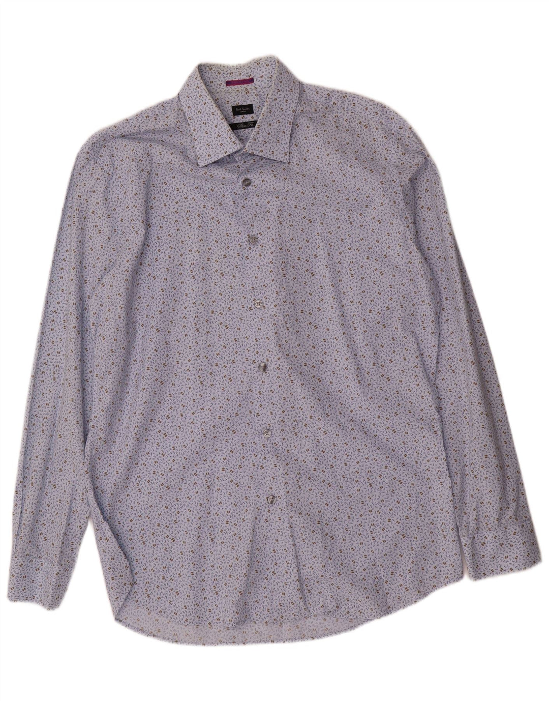 Cămașă Slim Fit Paul Smith pentru bărbați cu model abstract Mărimea 43 17 Albastru mediu