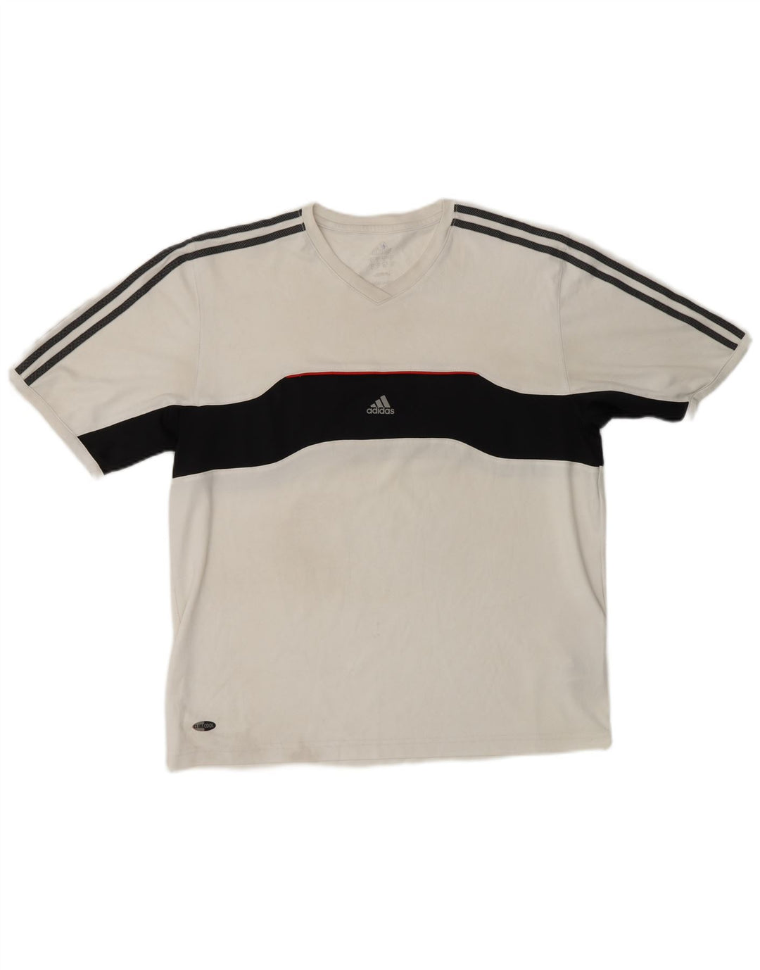 Tricou ADIDAS Climacool pentru bărbați Top mare, alb, poliester color bloc