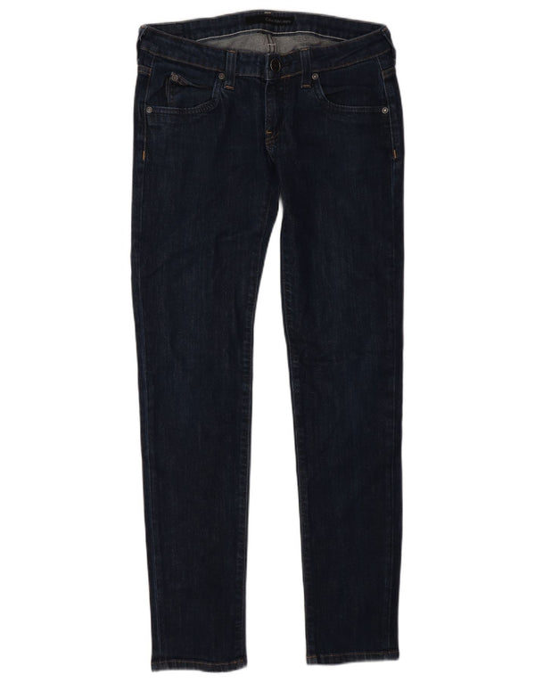 Blugi skinny pentru femei Calvin Klein W27 L32 bumbac bleumarin