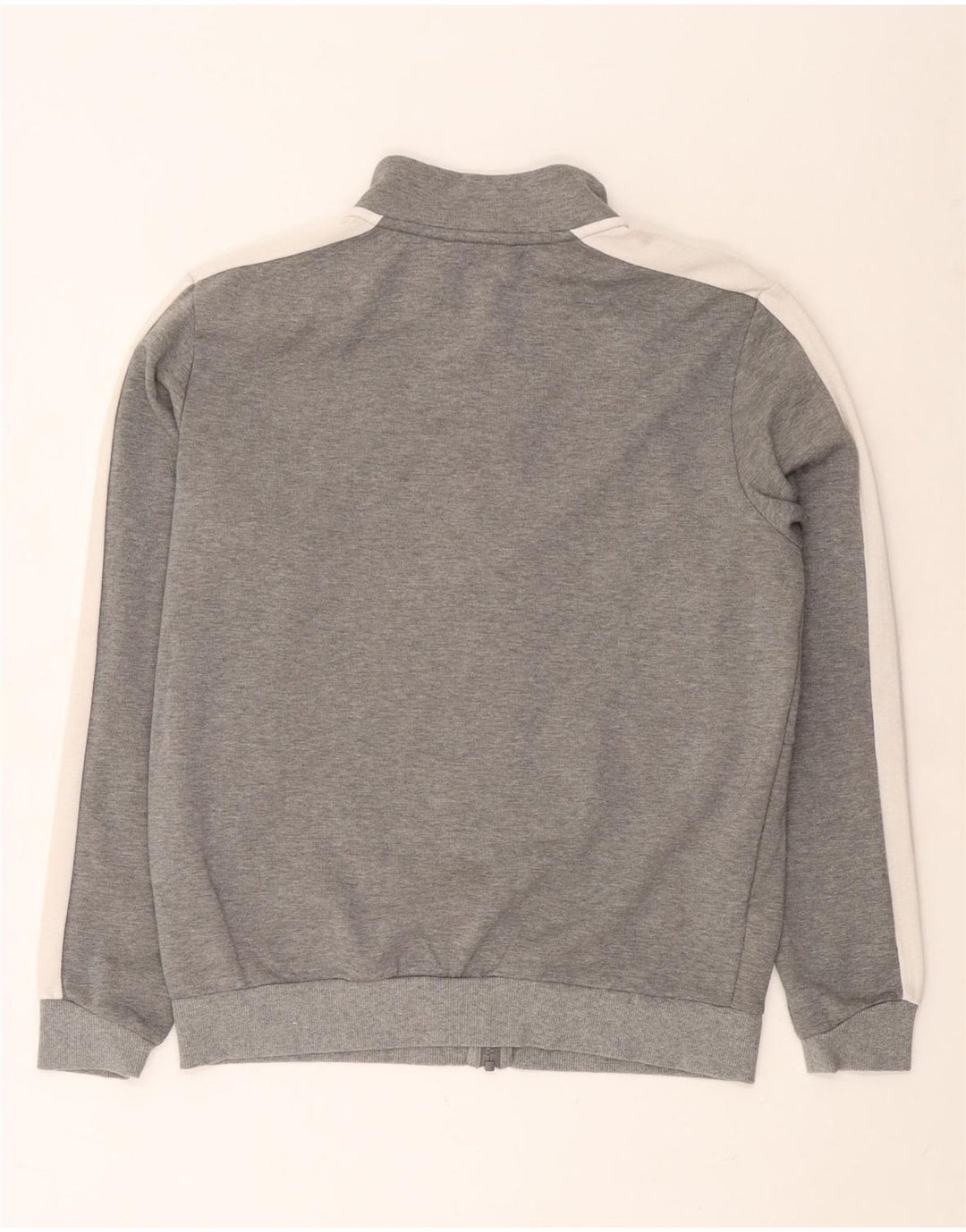 Jachetă de trening PUMA pentru bărbați, bumbac color bloc, gri mediu