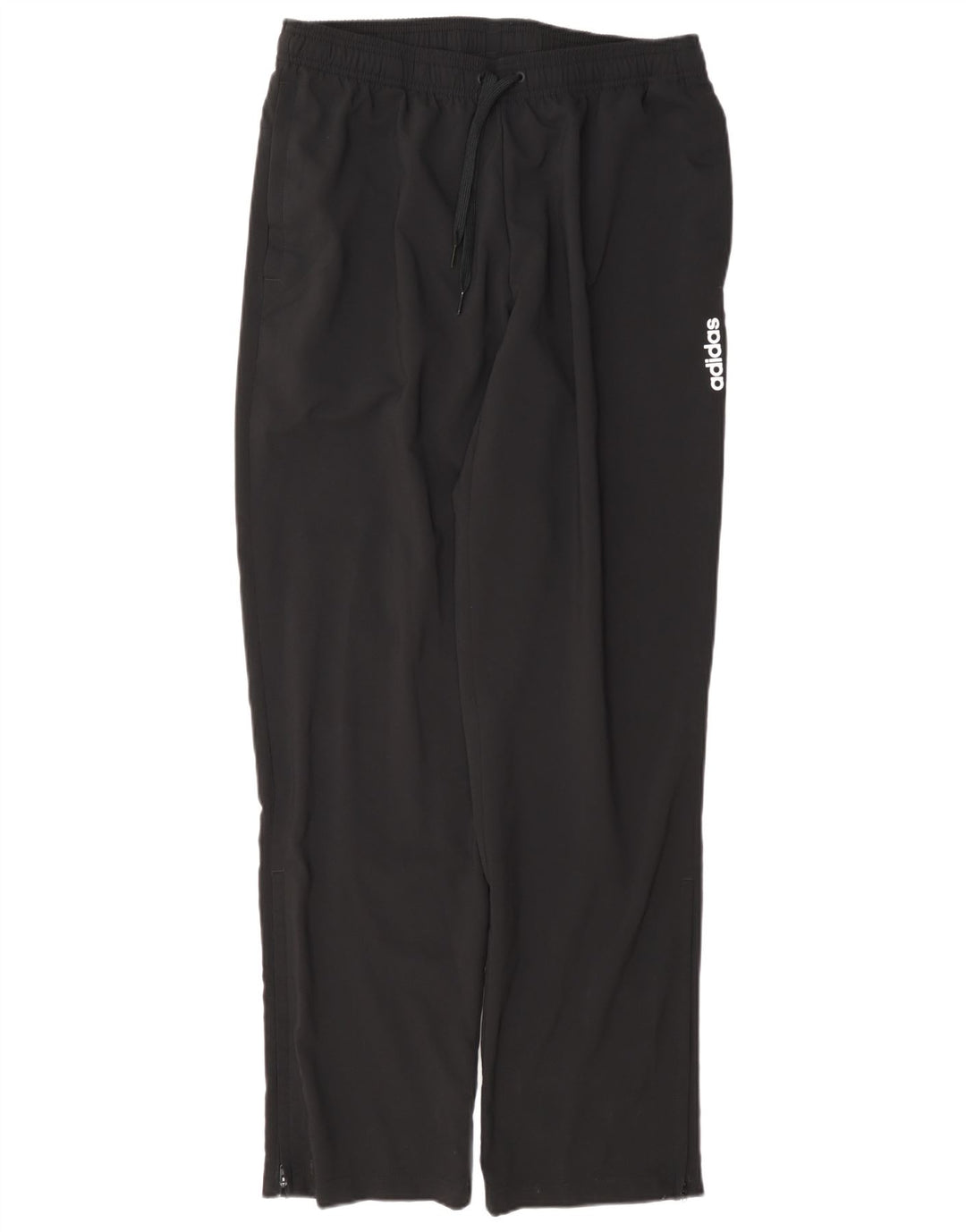 Pantaloni de trening Adidas pentru bărbați, poliester mediu negru