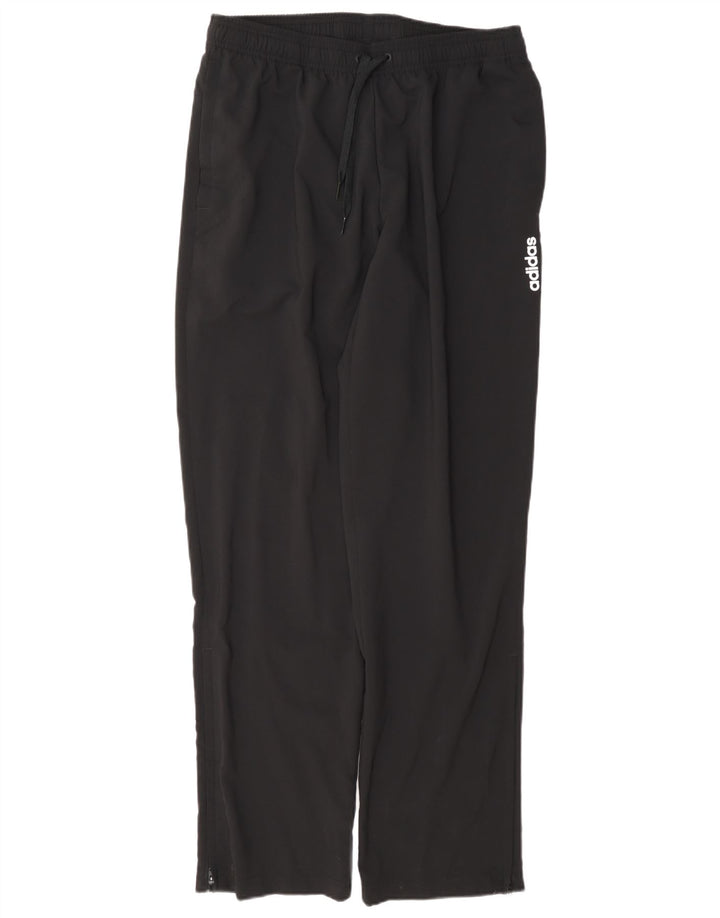 Pantaloni de trening Adidas pentru bărbați, poliester mediu negru