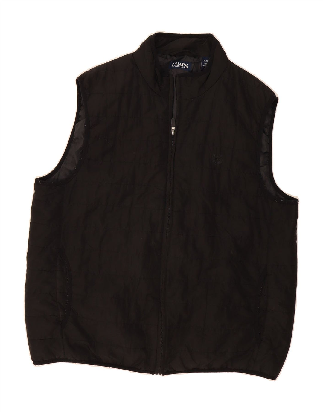 CHAPS Mens Padded Gilet UK 42 XL Black Polyester Vintage Chaps and Second-Hand Chaps from Messina Hembry 