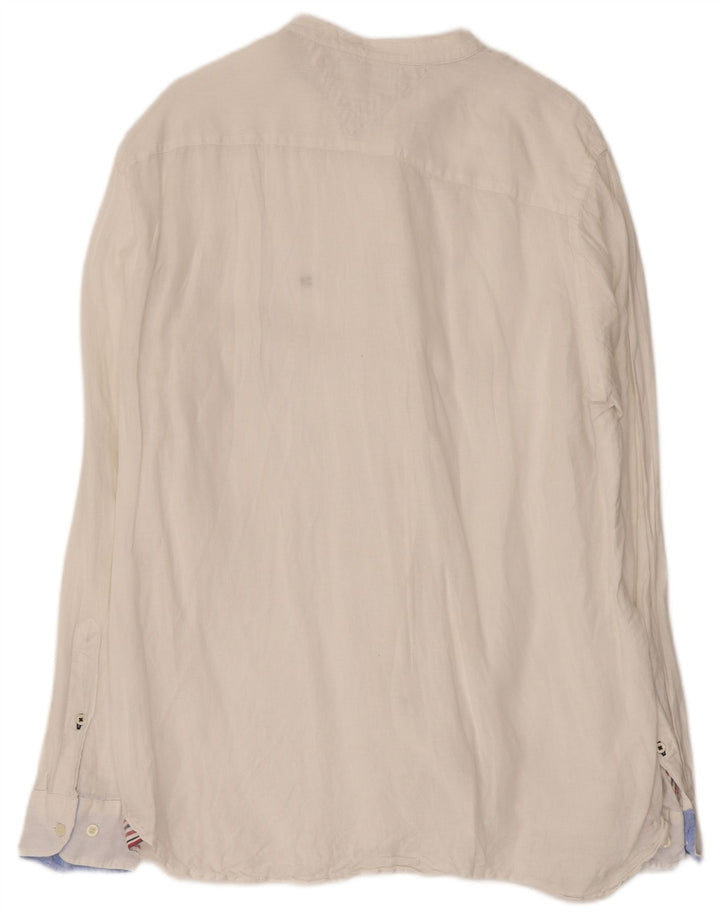 Cămașă TOMMY HILFIGER pentru bărbați, în formă regulată, mare, albă