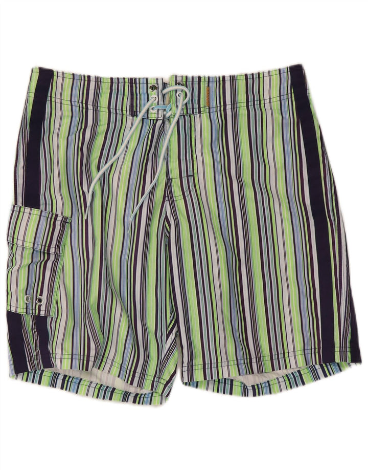 Sundek Pantaloni scurți de înot pentru bărbați, medii, multicolori, în dungi