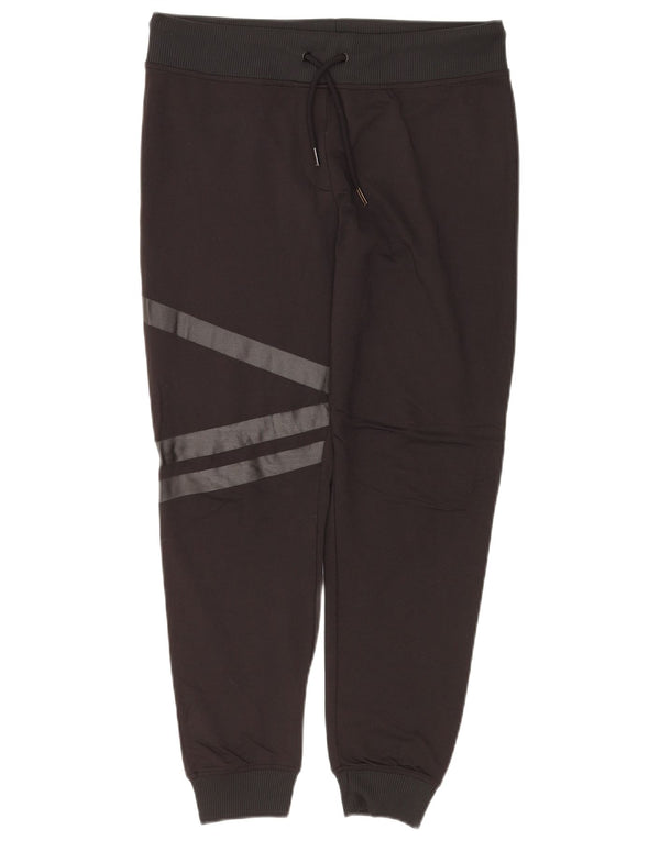 Pantaloni de trening ZARA pentru femei Joggeri UK 14, mari, negru, cu dungi