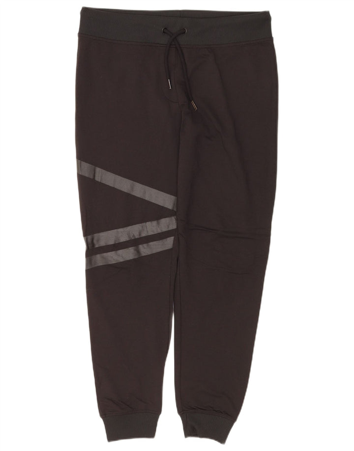 Pantaloni de trening ZARA pentru femei Joggeri UK 14, mari, negru, cu dungi