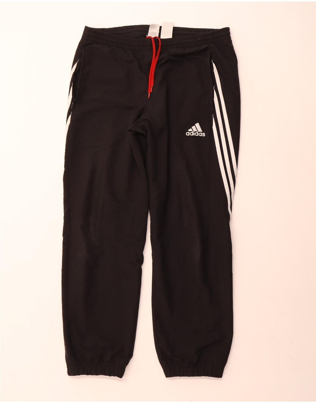 Pantaloni de trening Adidas pentru bărbați Joggeri poliester mediu negru