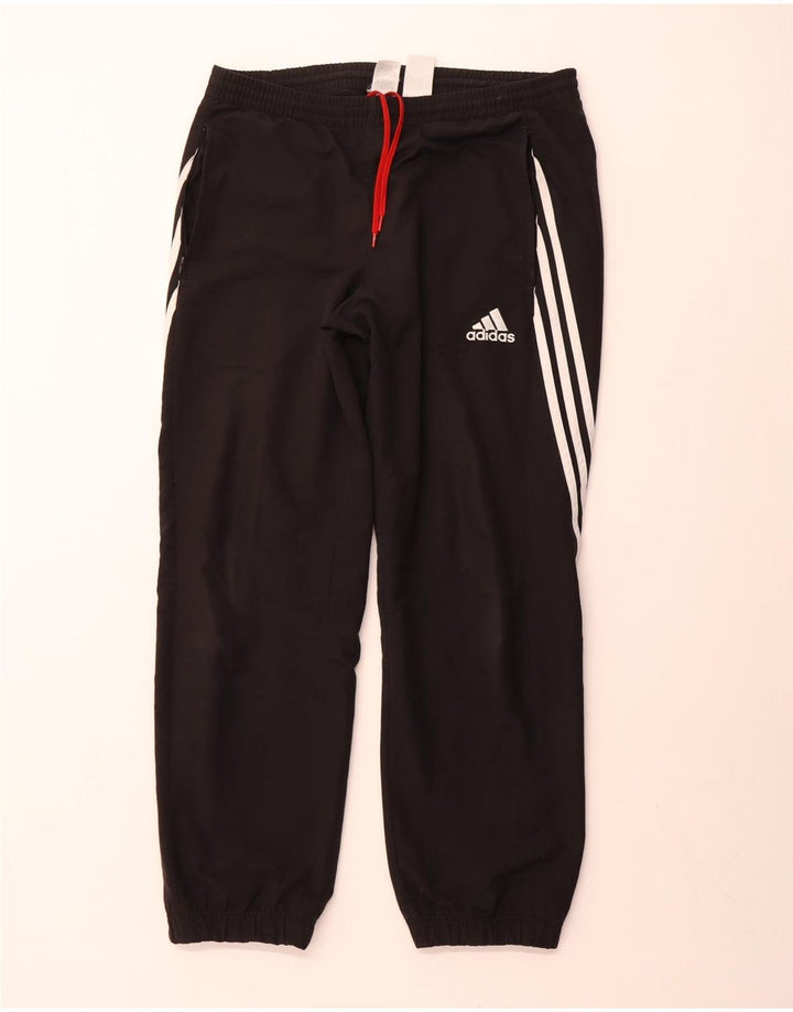 Pantaloni de trening Adidas pentru bărbați Joggeri poliester mediu negru