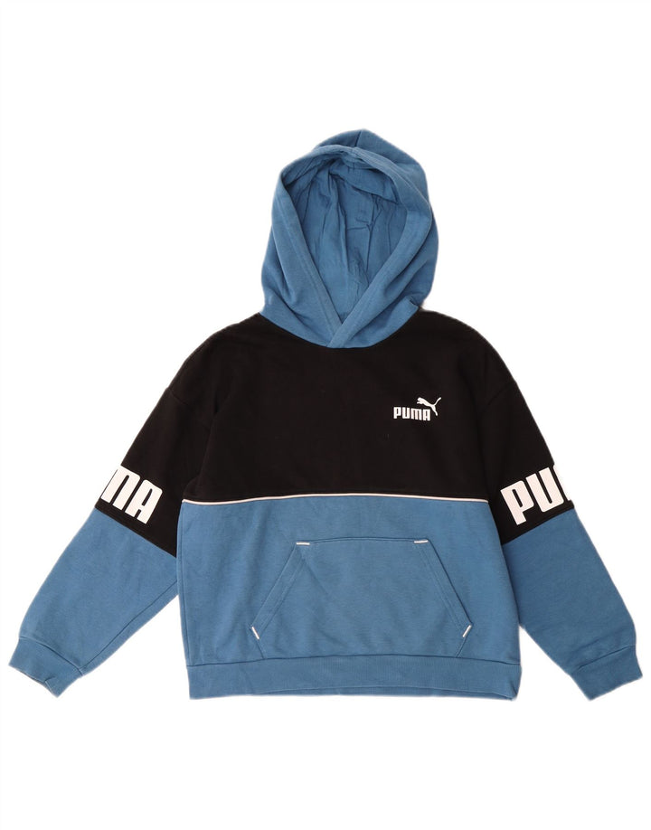 Pulover Puma pentru băieți, cu grafică, 9-10 ani, albastru, bloc de culoare