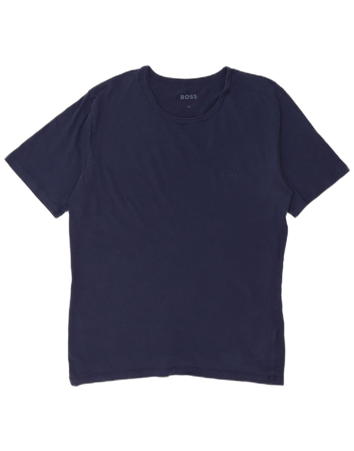 Tricou pentru bărbați HUGO BOSS Top XL Bumbac bleumarin