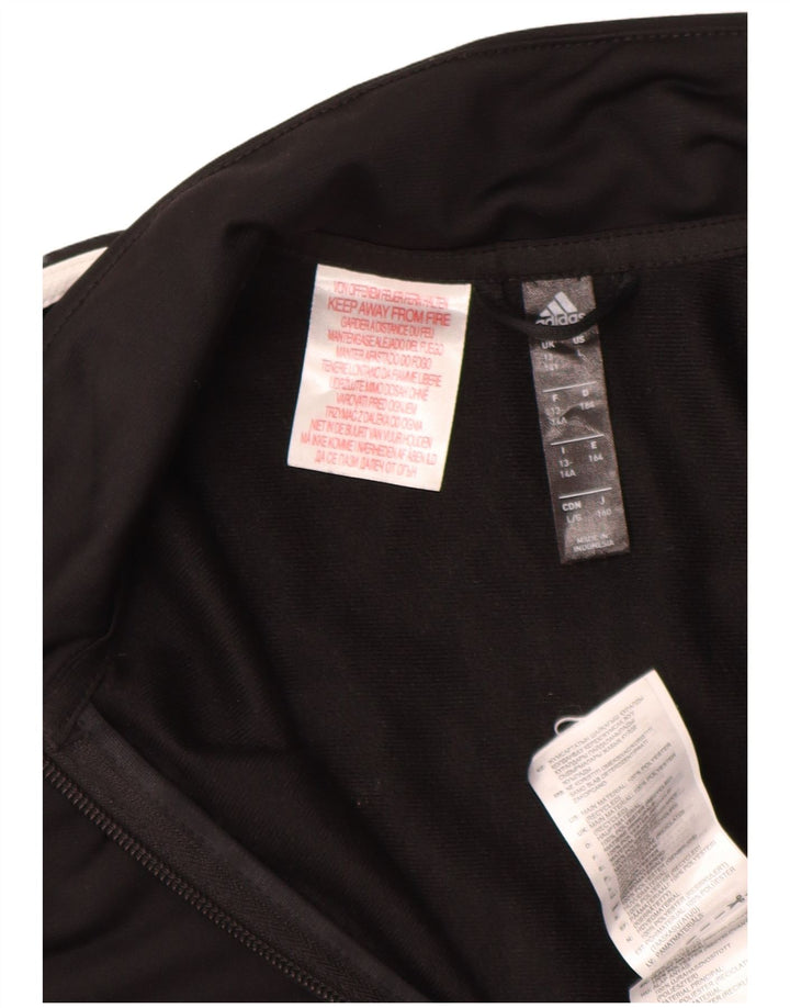 Adidas Boys Climalite Trening Top Jachetă 13-14 ani Poliester negru