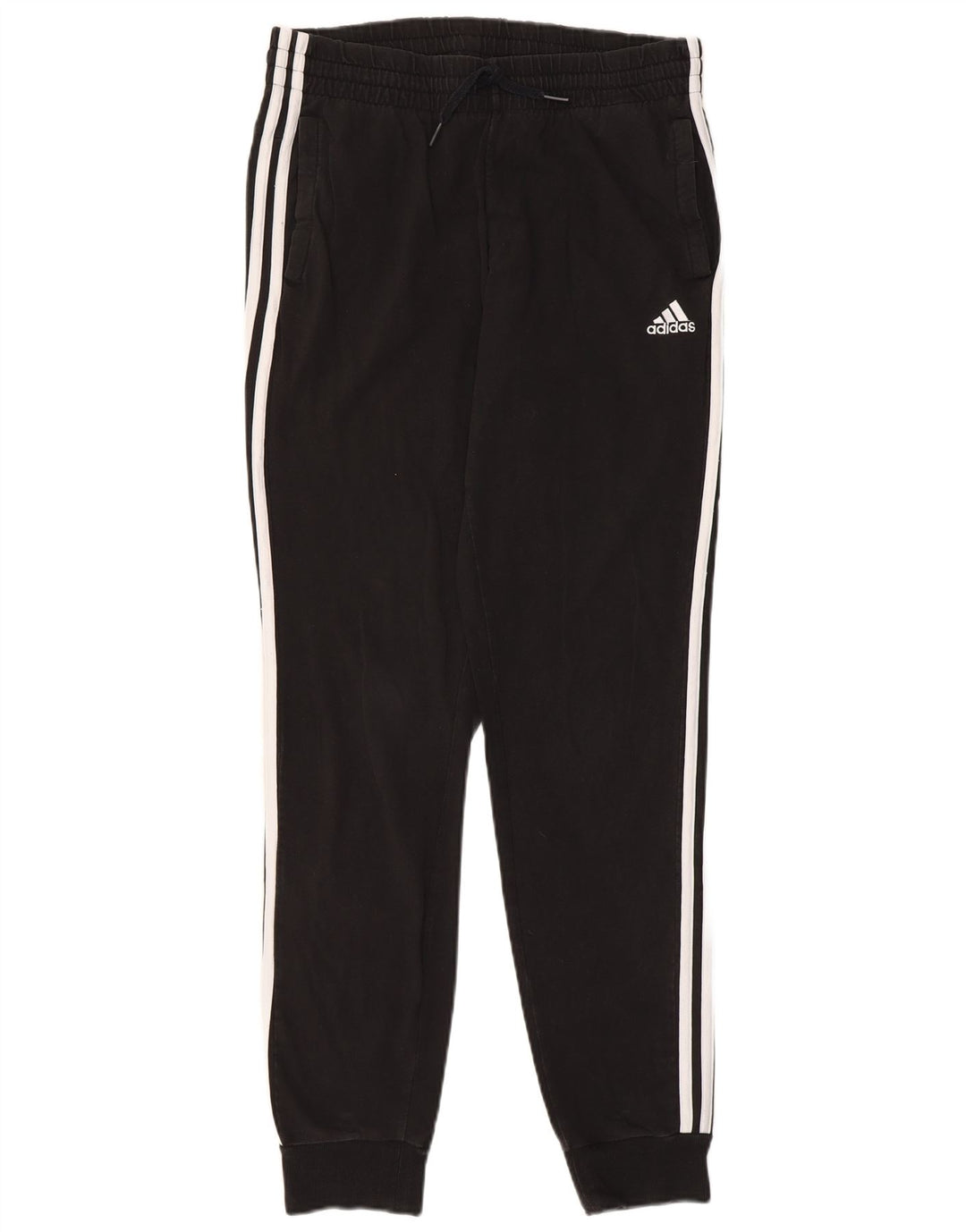 Pantaloni de trening pentru femei ADIDAS Joggeri UK 12/14 Bumbac mediu negru