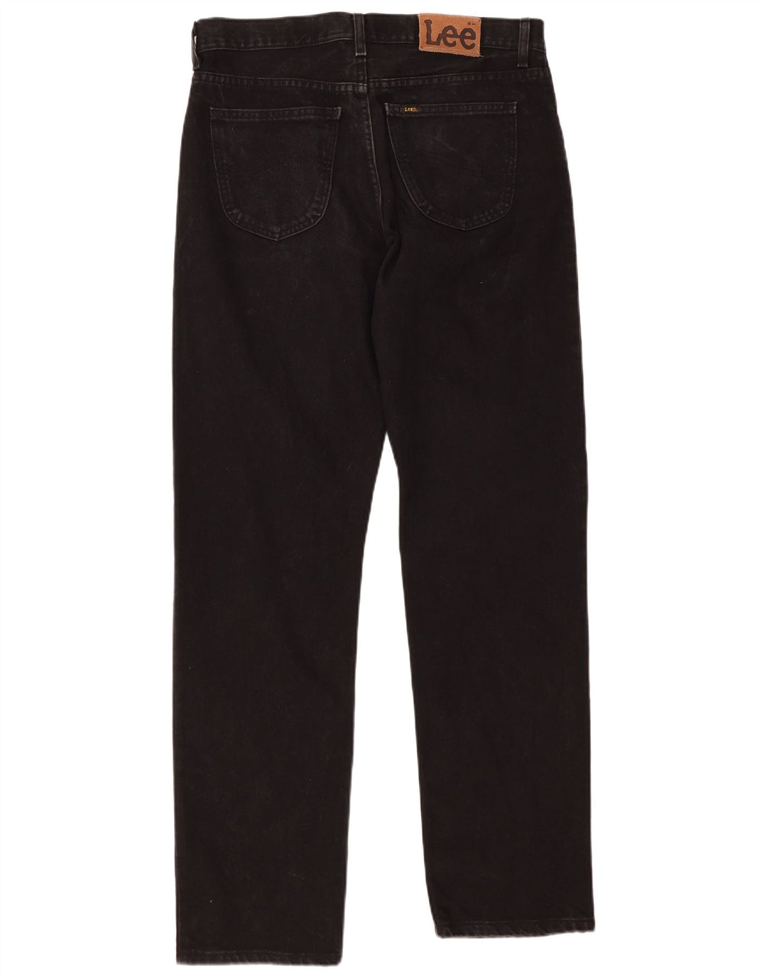 Blugi drepti pentru bărbați LEE W34 L34 bumbac negru