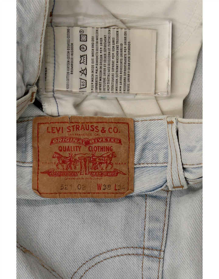 Blugi conici pentru bărbați Levi's 521 W38 L29 Bumbac albastru