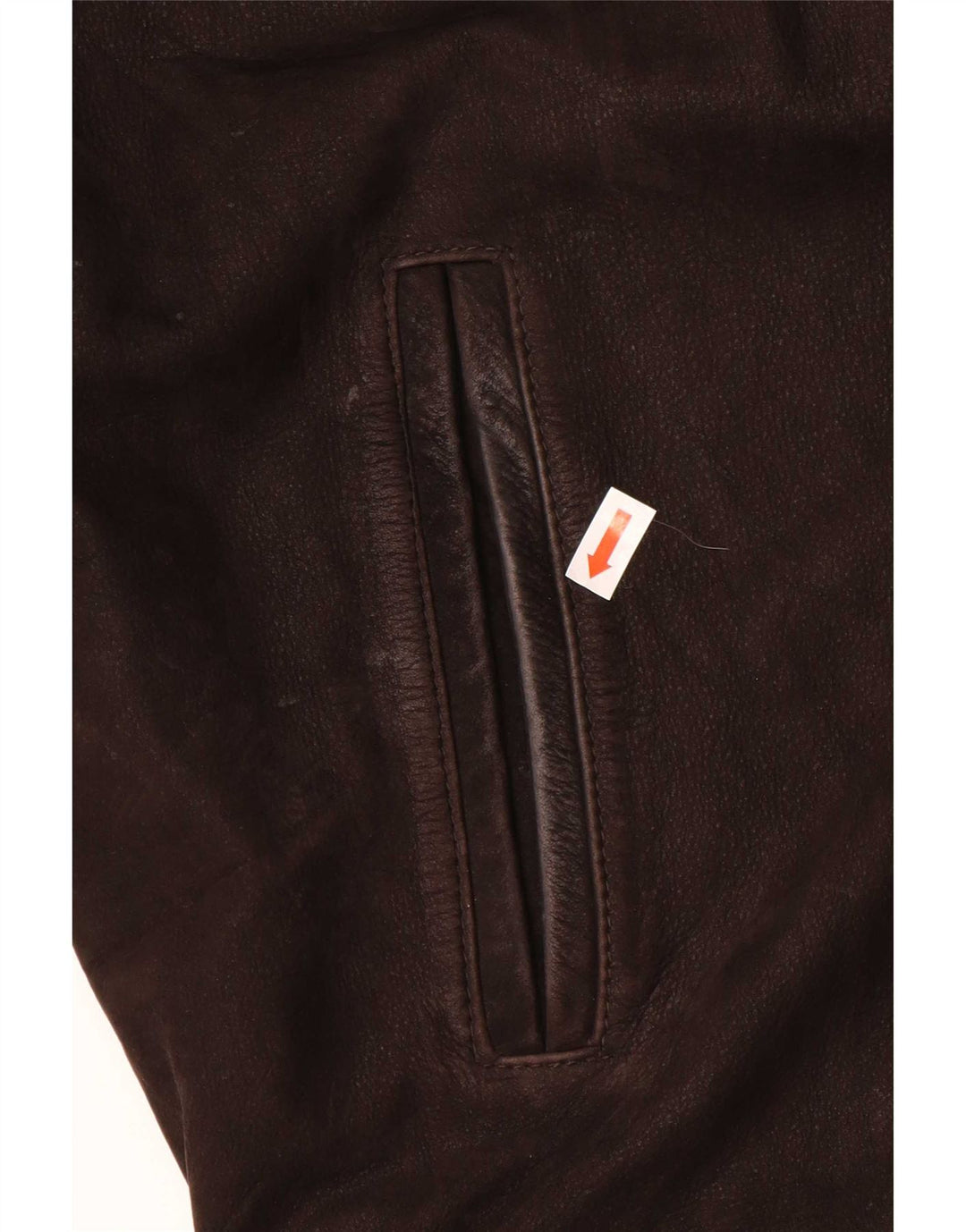 Jachetă de piele vintage pentru bărbați UK 36 mic maro