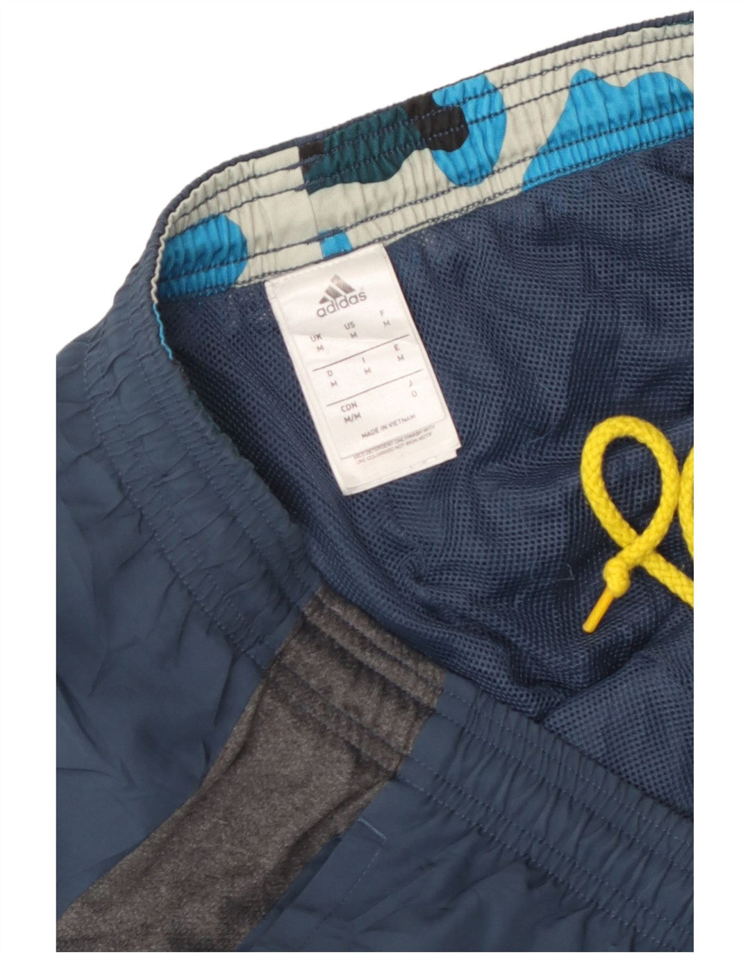 Pantaloni de trening Adidas pentru bărbați, medii, albastru bleumarin, poliester color bloc