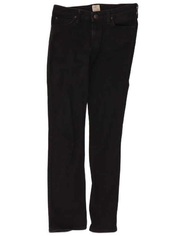 Pantaloni casual drepti pentru femei Lee Marlin W29 L31 bumbac negru