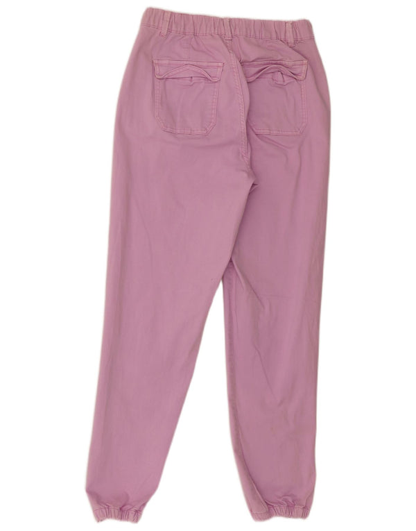 Marks & Spencer Joggeri pentru femei Pantaloni chino UK 10 Small W28 L28 Roz