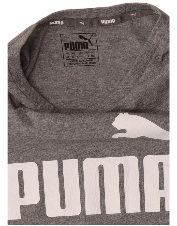 Vestă cu grafică Puma pentru băieți, 13-14 ani, gri pete