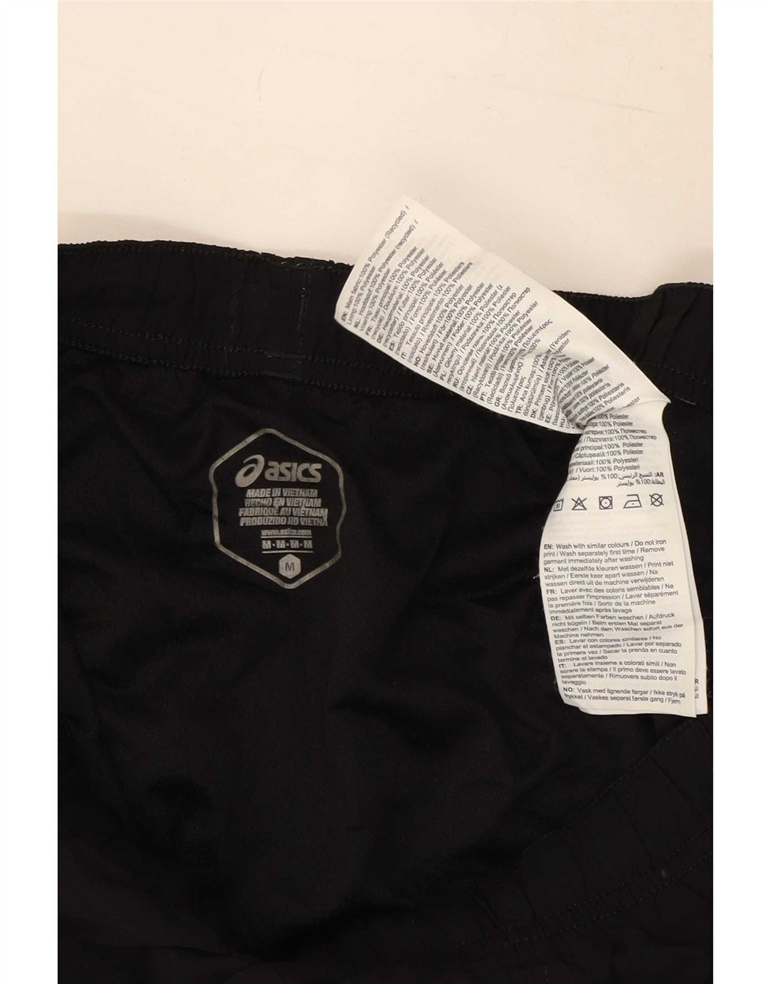 Pantaloni scurti sport Asics pentru femei UK 12 Poliester mediu negru