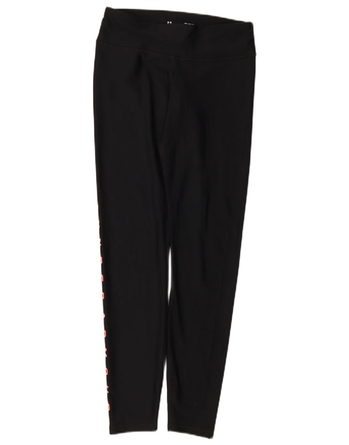 Leggings grafic Under Armour pentru femei UK 12 Poliester mediu negru
