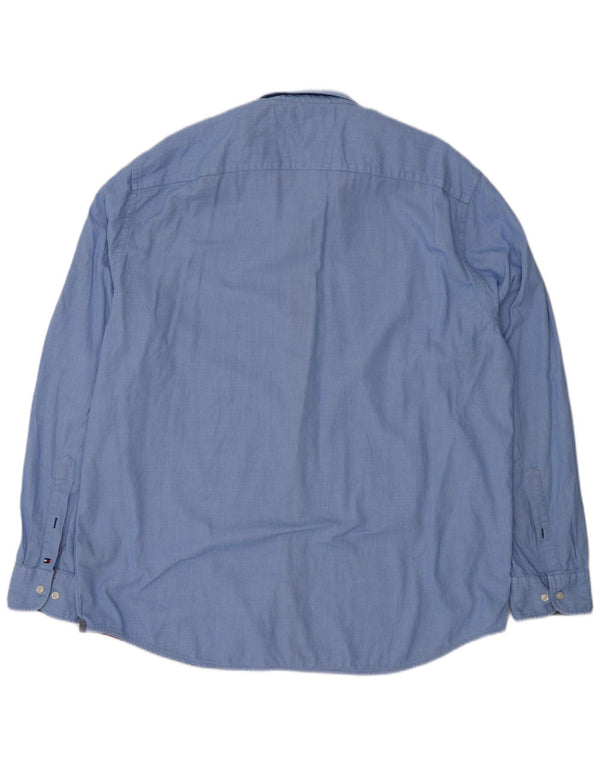Cămașă pentru bărbați Tommy Hilfiger 2XL, bumbac cu pete albastre