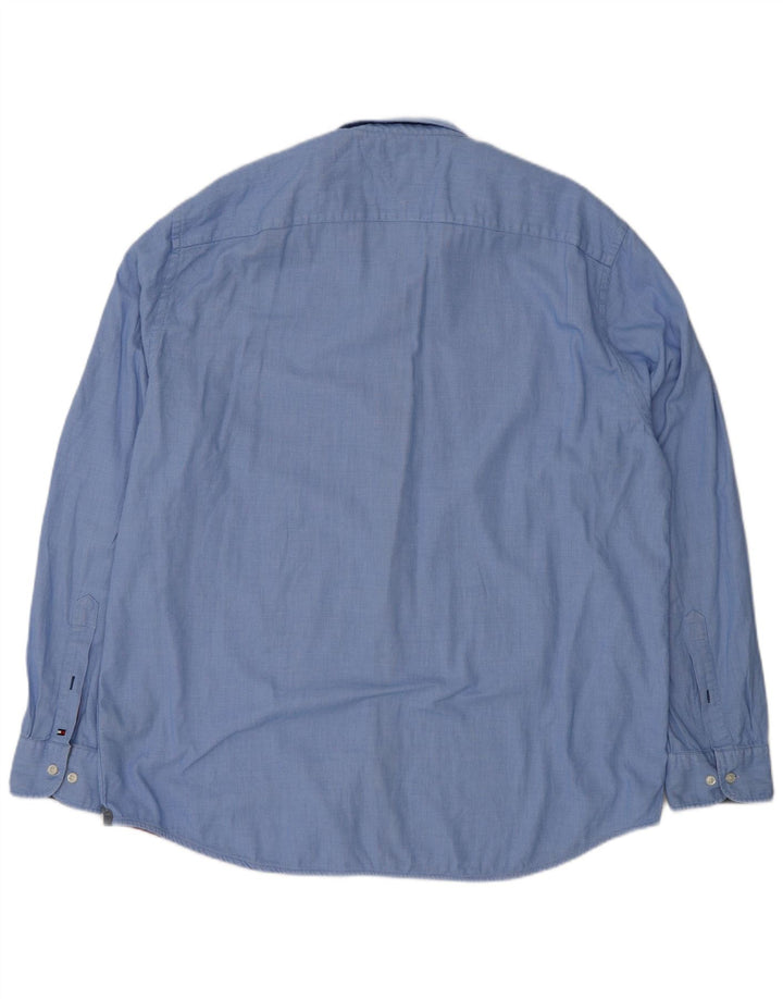 Cămașă pentru bărbați Tommy Hilfiger 2XL, bumbac cu pete albastre