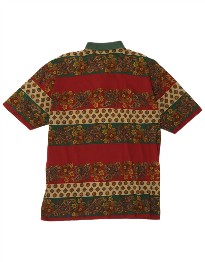 Tricou polo pentru bărbați Paul & Shark, bumbac floral multicolor mediu