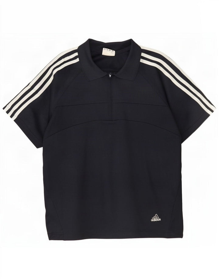 Tricou polo Adidas pentru bărbați, poliester bleumarin mic