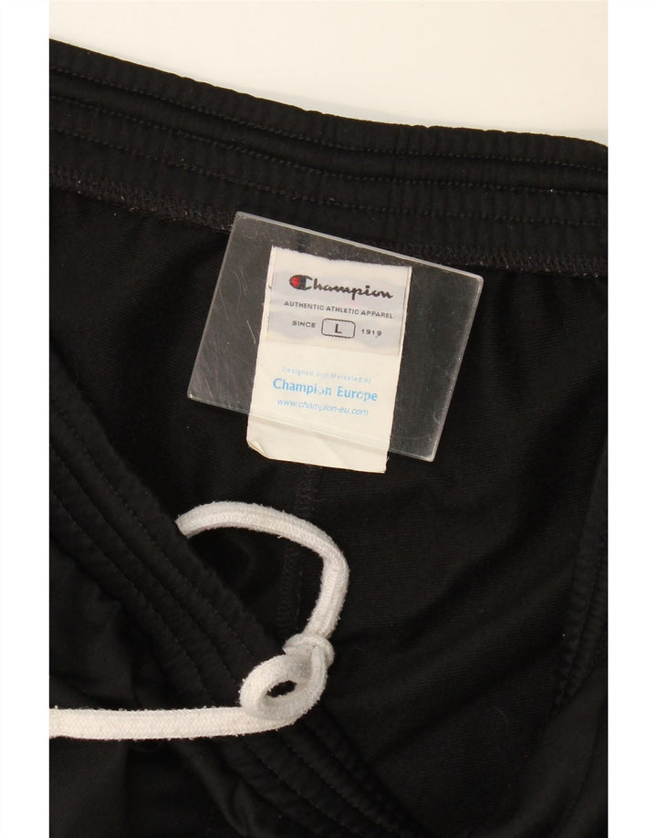 Pantaloni de trening pentru bărbați Champion, mari, negru, poliester color bloc
