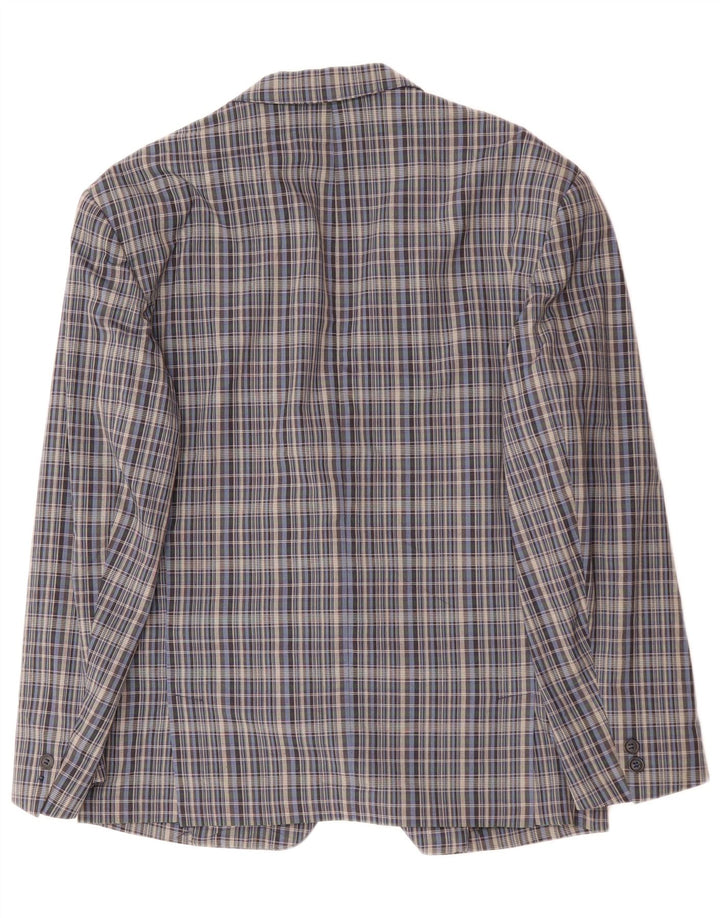 GREEN FOX Jachetă pentru bărbați cu 2 nasturi EU 48 Gri mediu Check