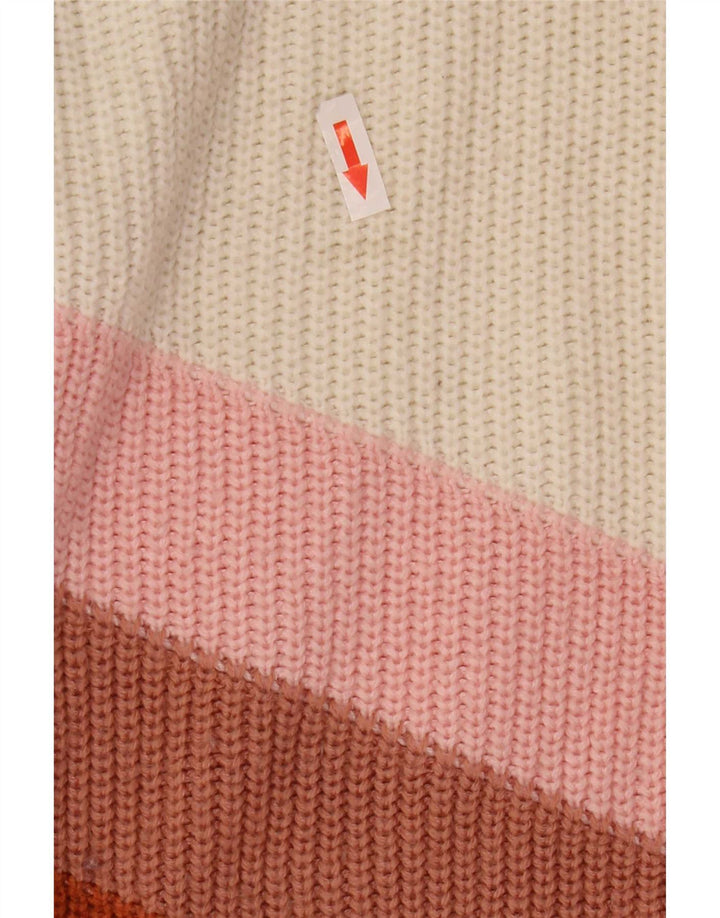 Pulover pentru damă Roxy cu gât de barcă UK 14 Medium Multicolor Colorblock
