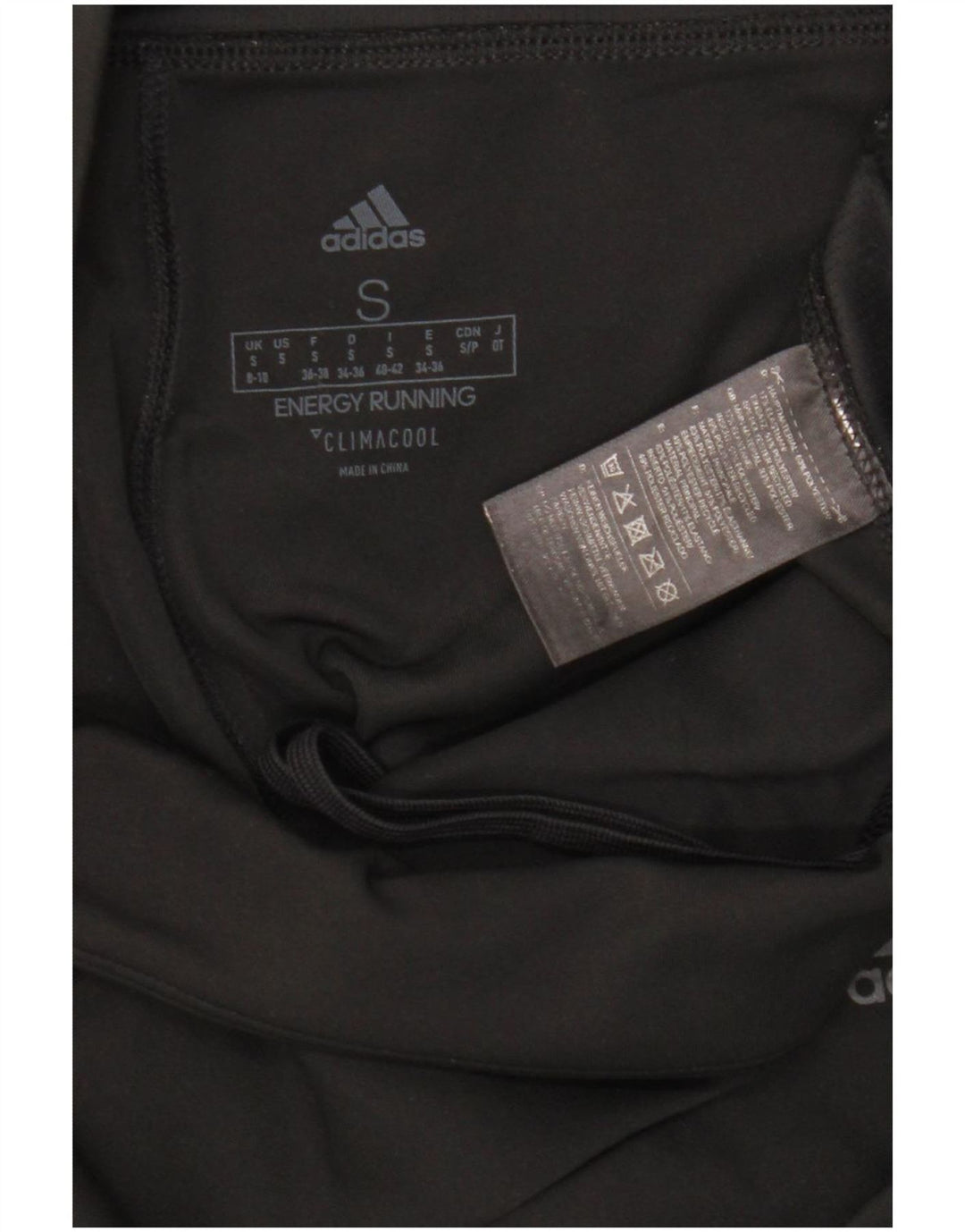 Leggings Adidas Climacool Capri pentru femei UK 8/10 Poliester negru mic