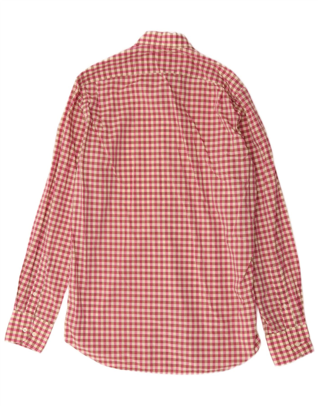 Cămașă Massimo Dutti Bărbați Mic Roz Check