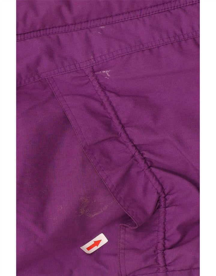 Jachetă vintage pentru femei, UK 18 XL, mov, poliester color bloc