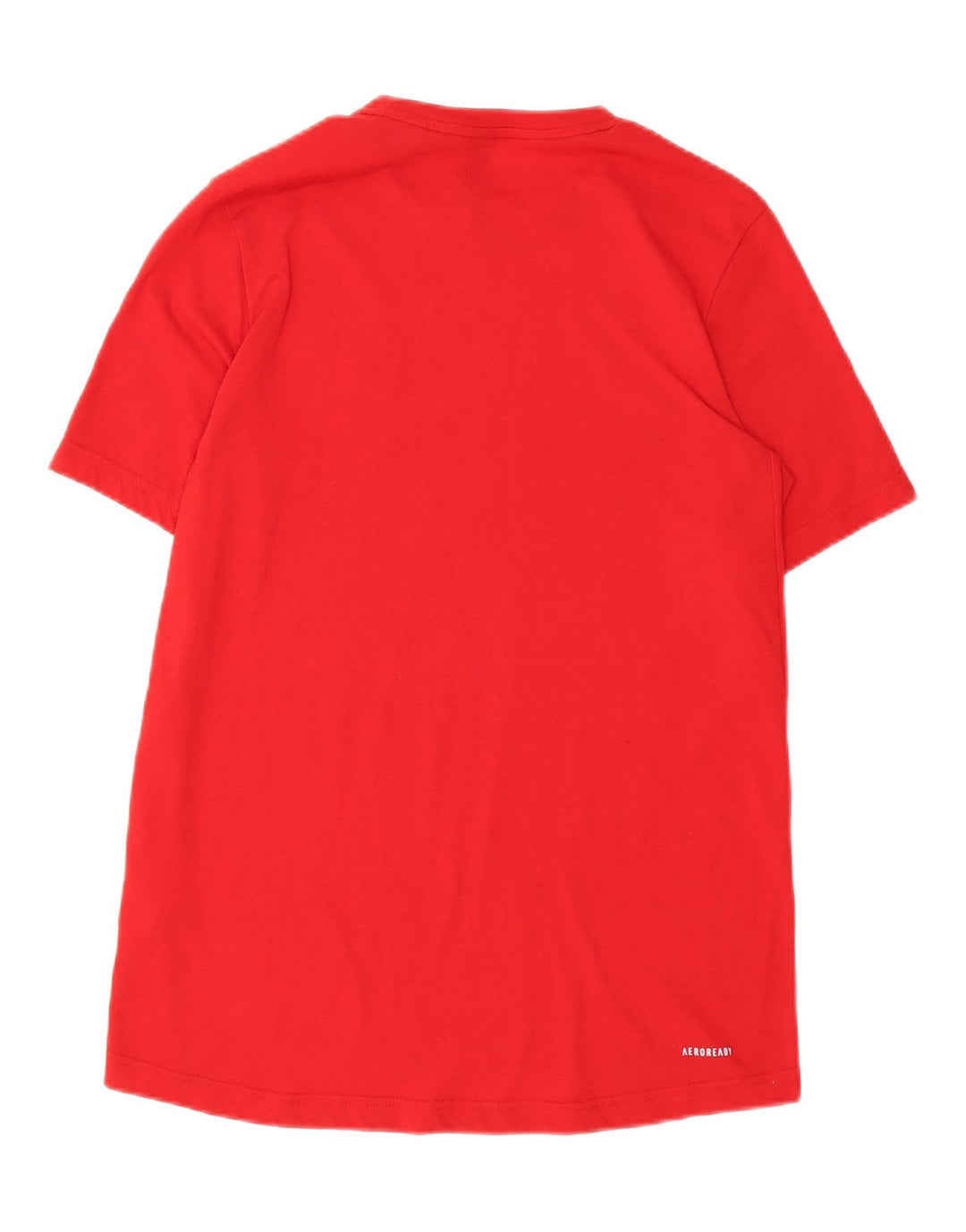 ADIDAS Mens Aeroready T-Shirt Top Small Red Polyester Vintage Adidas and Second-Hand Adidas from Messina Hembry 