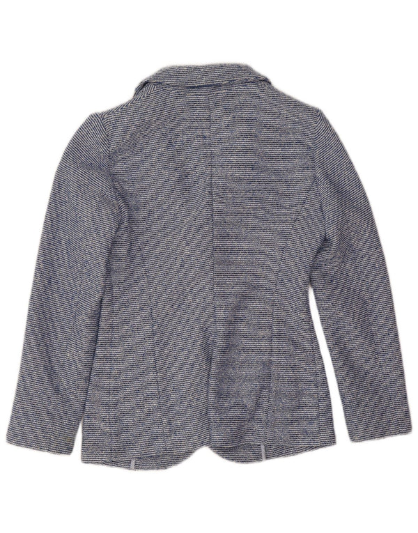 Jachetă Blazer pentru femei Armani Jeans cu 2 nasturi EU 40 Medium Blue Pinstripe