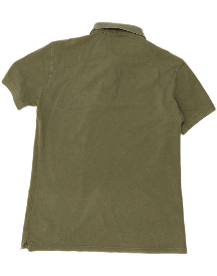 Tricou polo Trussardi Jeans pentru bărbați, bumbac kaki mediu