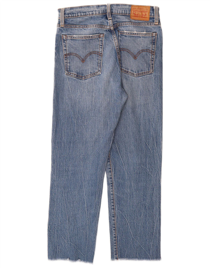 Blugi drepți distressed pentru femei Levi's W27 L26 Bumbac albastru