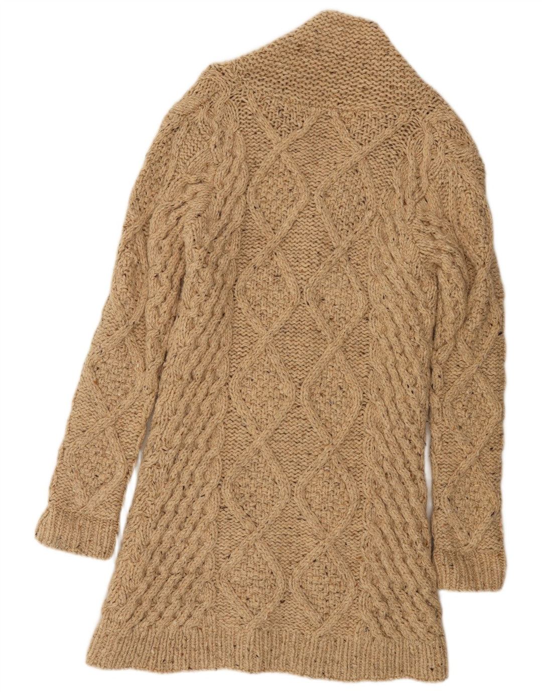 MAISON SCOTCH Pulover cardigan tricotat manual pentru femei US 4 Small Beige