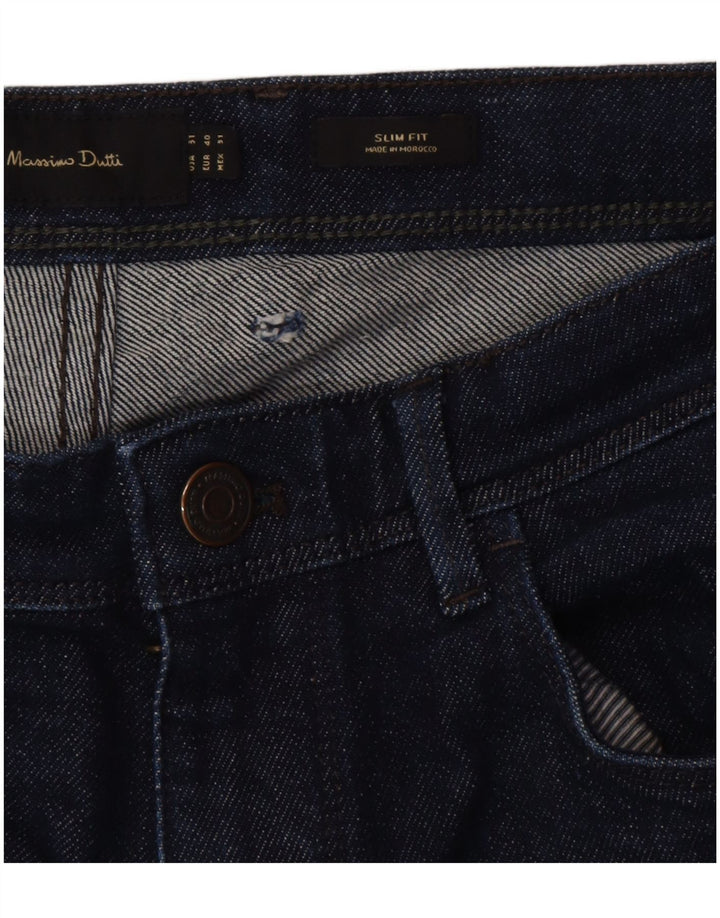 Massimo Dutti blugi bărbați slim EU 40 Medium W31 L28 bleumarin bumbac