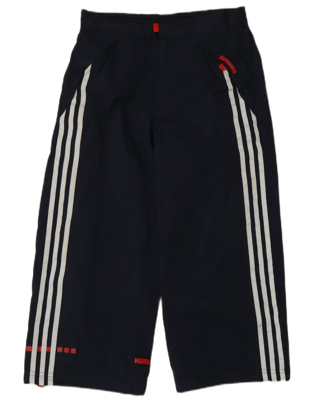 Pantaloni de trening capri Adidas băieți 13-14 ani poliester bleumarin