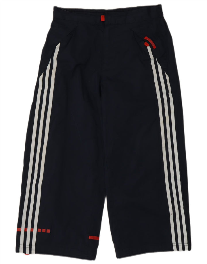 Pantaloni de trening capri Adidas băieți 13-14 ani poliester bleumarin