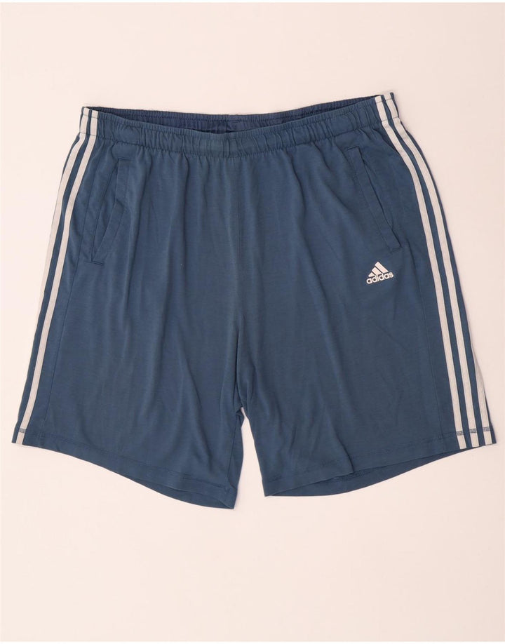 Pantaloni scurți sport pentru bărbați Adidas Climalite 2XL, poliester albastru