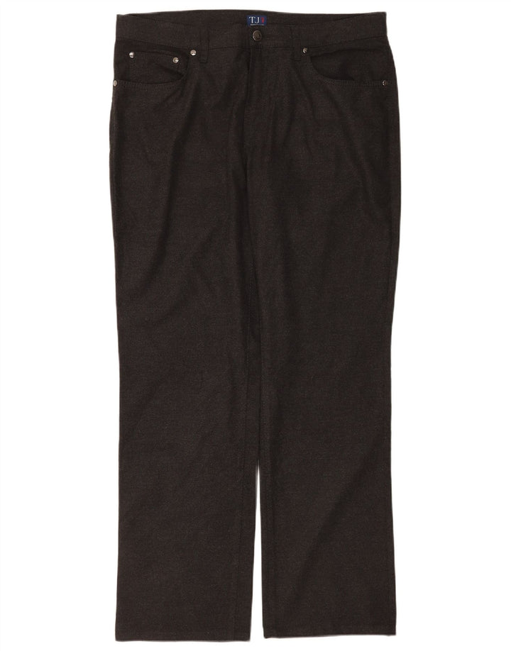 Pantaloni casual drepti Trussardi pentru bărbați W34 L30 poliester gri